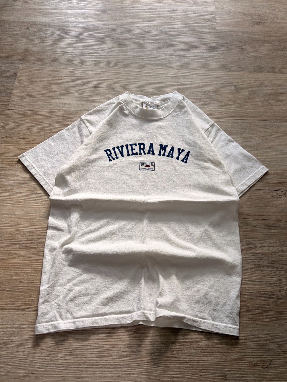 Riviera Maya White Graphic Crewneck T-Shirt